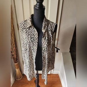 Cheetah Print Blouse